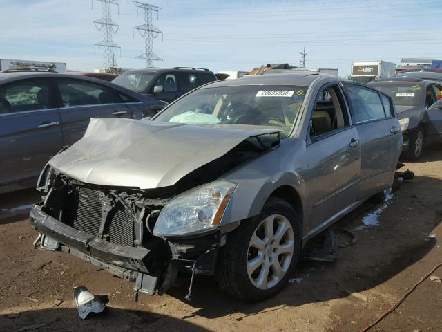 1N4BA41E67C816037 - 2007 NISSAN MAXIMA SE GRAY photo 2