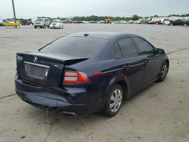 19UUA66207A010091 - 2007 ACURA TL BLUE photo 4