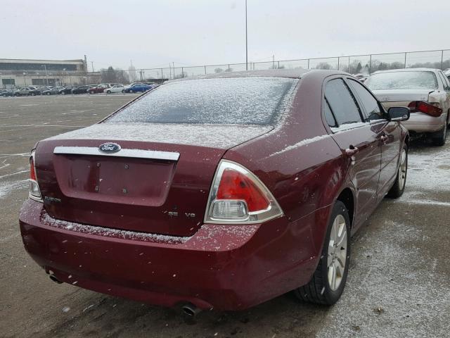 3FAFP08146R231579 - 2006 FORD FUSION SEL MAROON photo 4