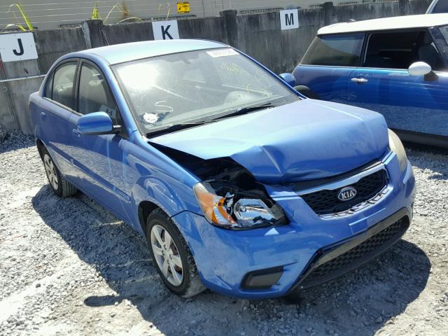 KNADH4A39A6666893 - 2010 KIA RIO LX BLUE photo 1