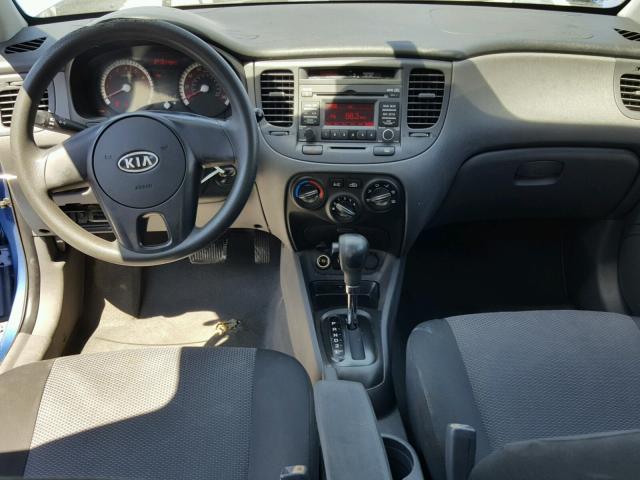 KNADH4A39A6666893 - 2010 KIA RIO LX BLUE photo 9