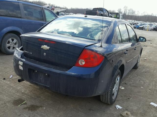 1G1AK58F387345622 - 2008 CHEVROLET COBALT LS BLUE photo 4