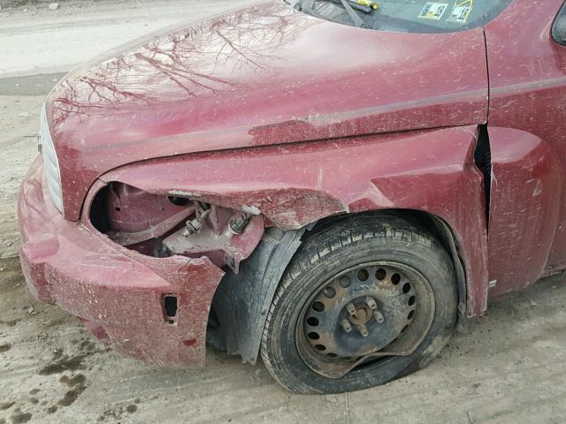 3GNDA13DX7S631013 - 2007 CHEVROLET HHR LS MAROON photo 9