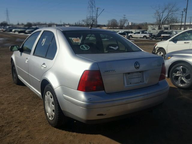 3VWSE29M5YM037675 - 2000 VOLKSWAGEN JETTA GLS SILVER photo 3