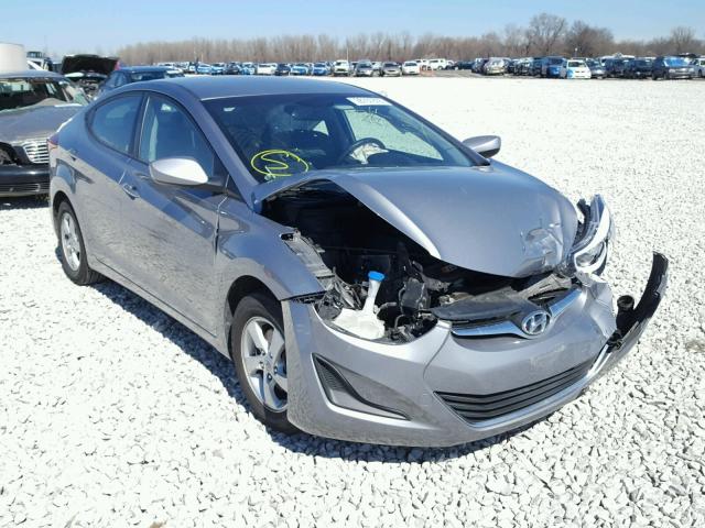 KMHDH4AE9EU056445 - 2014 HYUNDAI ELANTRA SE GRAY photo 1