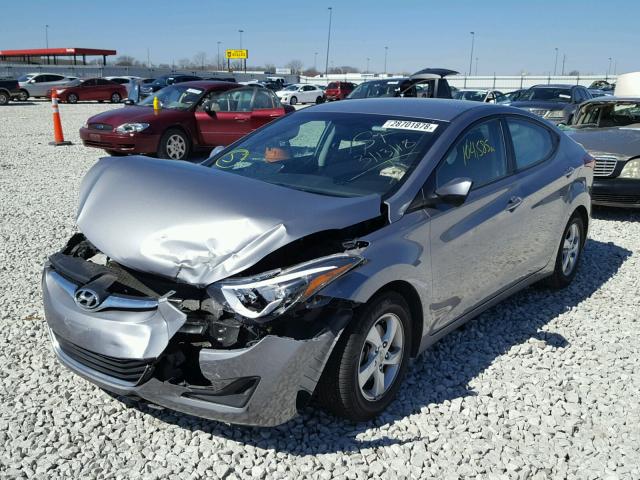 KMHDH4AE9EU056445 - 2014 HYUNDAI ELANTRA SE GRAY photo 2