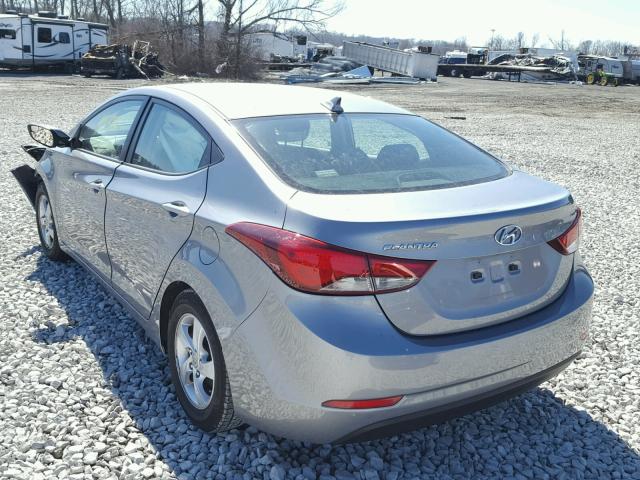 KMHDH4AE9EU056445 - 2014 HYUNDAI ELANTRA SE GRAY photo 3