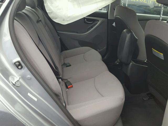 KMHDH4AE9EU056445 - 2014 HYUNDAI ELANTRA SE GRAY photo 6