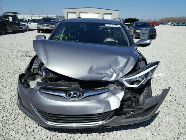 KMHDH4AE9EU056445 - 2014 HYUNDAI ELANTRA SE GRAY photo 7