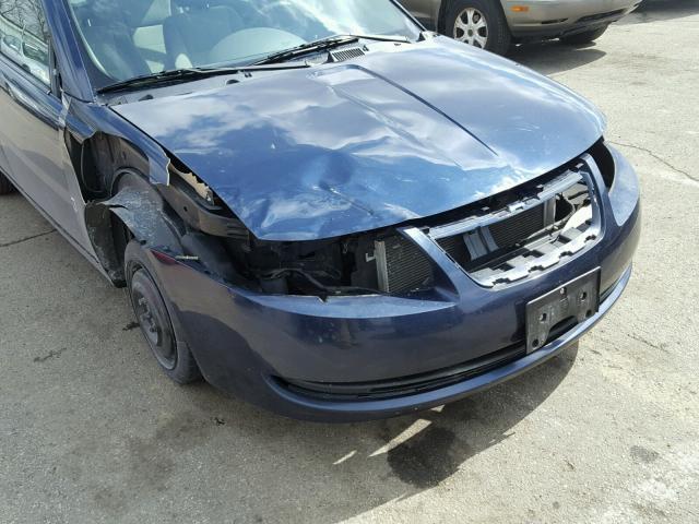 1G8AJ55F27Z166970 - 2007 SATURN ION LEVEL ლურჯი ფოტო 9