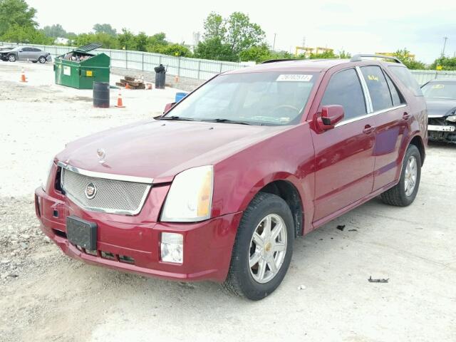 1GYEE637740160248 - 2004 CADILLAC SRX RED photo 2