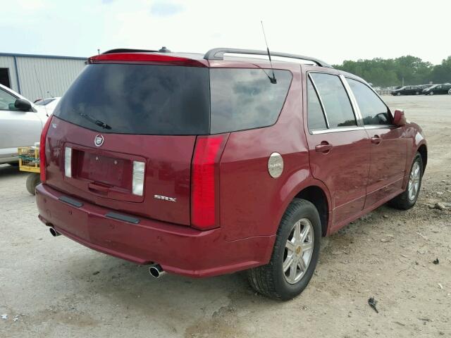 1GYEE637740160248 - 2004 CADILLAC SRX RED photo 4