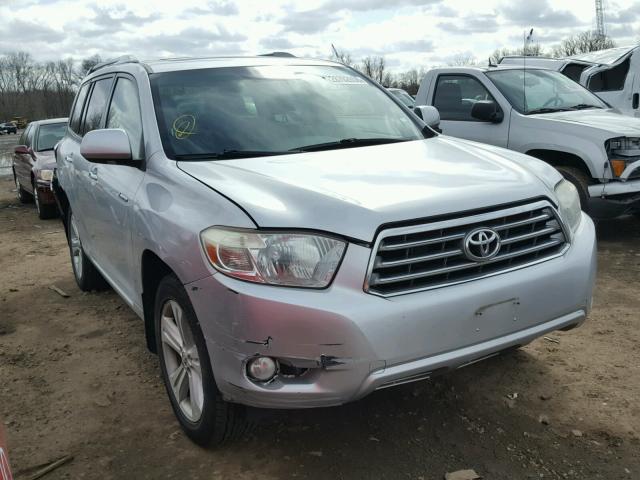 JTEES42A482105133 - 2008 TOYOTA HIGHLANDER SILVER photo 1