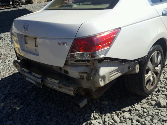 1HGCP36858A058572 - 2008 HONDA ACCORD EXL WHITE photo 9