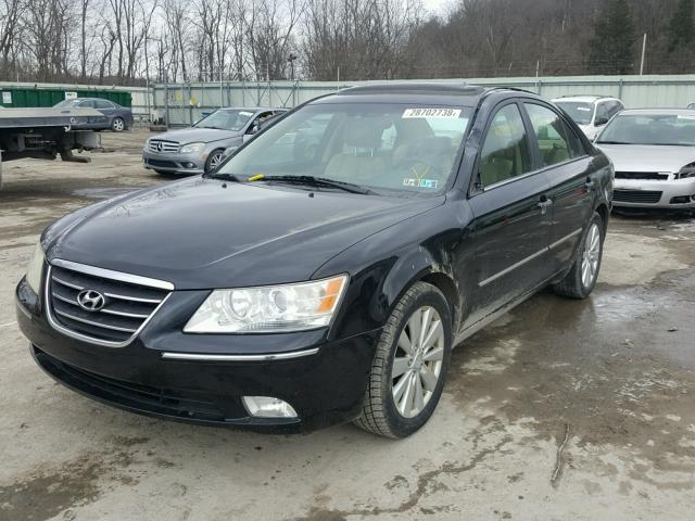 5NPEU46C99H510429 - 2009 HYUNDAI SONATA SE BLACK photo 2