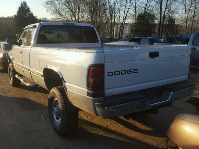 3B7KF22D9WG103814 - 1998 DODGE RAM 2500 WHITE photo 3