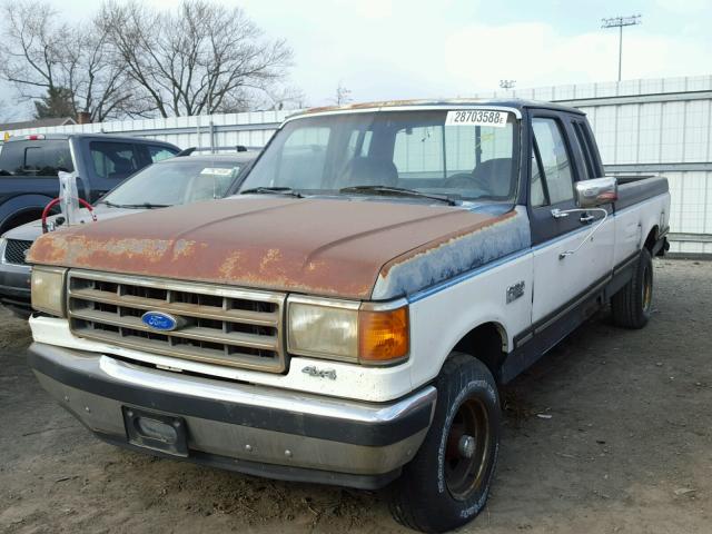 1FTEX14N8KKA45725 - 1989 FORD F150 BLUE photo 2