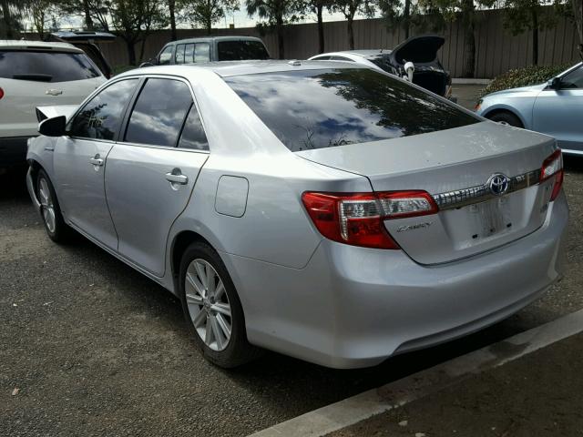 4T1BD1FKXCU031177 - 2012 TOYOTA CAMRY HYBR SILVER photo 3