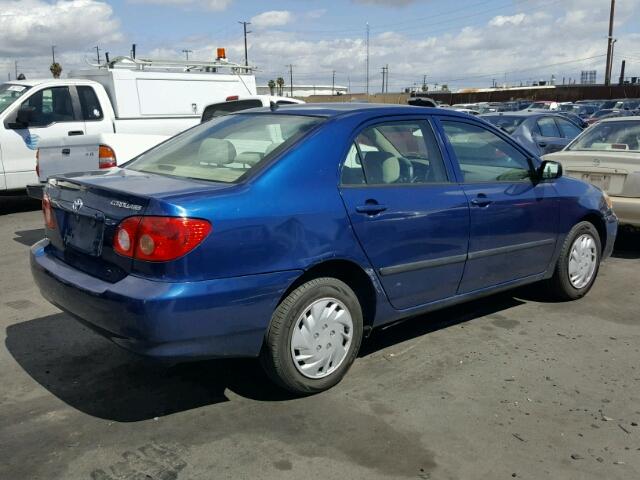 1NXBR32E26Z617843 - 2006 TOYOTA COROLLA CE BLUE photo 4