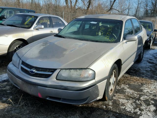 2G1WH55KX29272079 - 2002 CHEVROLET IMPALA LS TAN photo 2