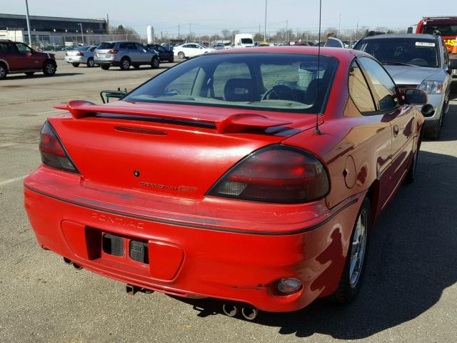 1G2NW12E7XM944369 - 1999 PONTIAC GRAND AM G RED photo 4