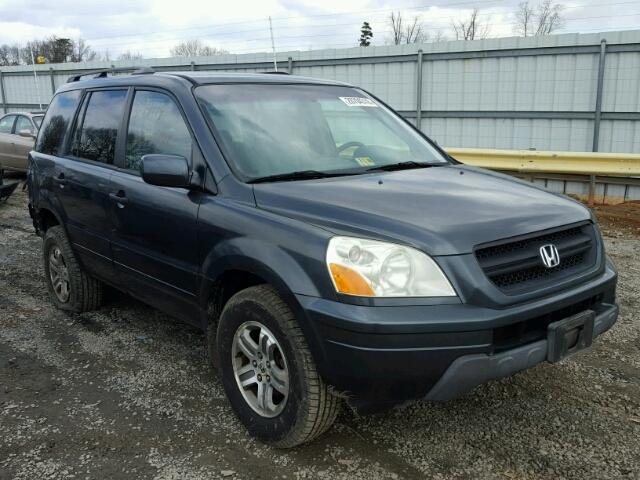 2HKYF18493H577907 - 2003 HONDA PILOT EX BLUE photo 1