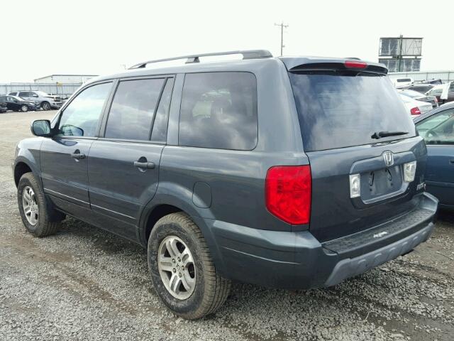 2HKYF18493H577907 - 2003 HONDA PILOT EX BLUE photo 3