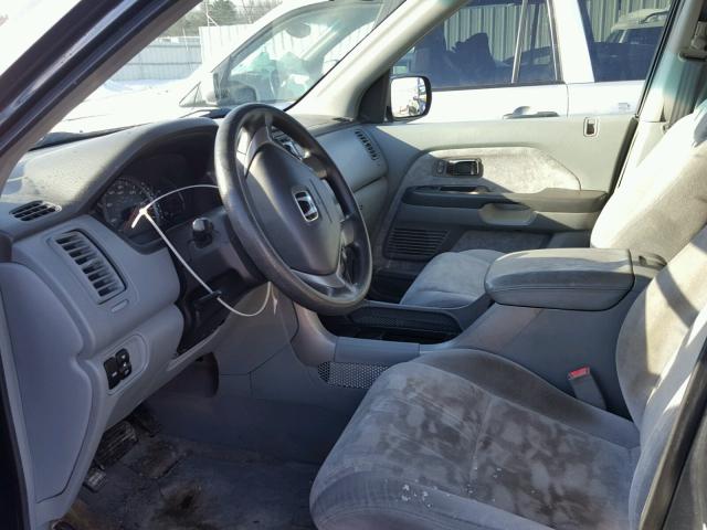 2HKYF18424H553966 - 2004 HONDA PILOT EX GRAY photo 5