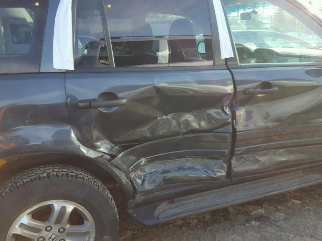 2HKYF18424H553966 - 2004 HONDA PILOT EX GRAY photo 9