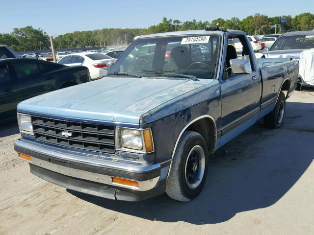 1GCCS14R6H8109128 - 1987 CHEVROLET S TRUCK S1 BLUE photo 2