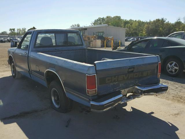 1GCCS14R6H8109128 - 1987 CHEVROLET S TRUCK S1 BLUE photo 3