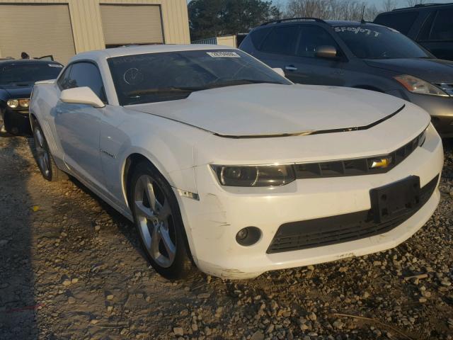 2G1FC1E38E9278046 - 2014 CHEVROLET CAMARO LT WHITE photo 1