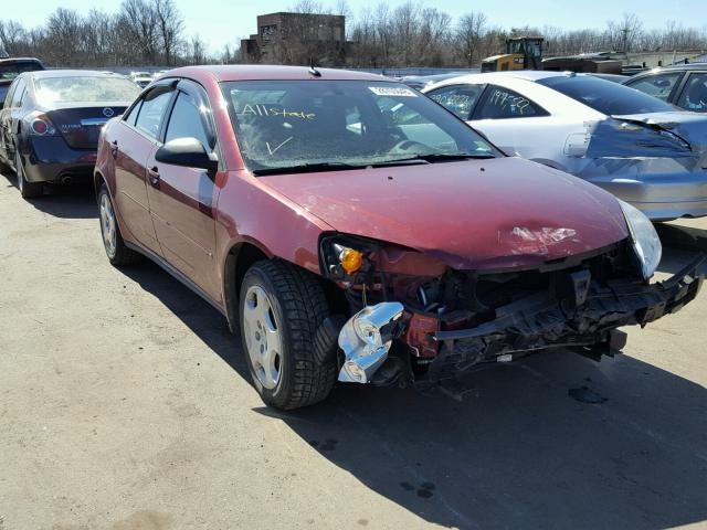 1G2ZF57B084244816 - 2008 PONTIAC G6 VALUE L RED photo 1