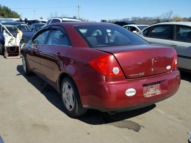 1G2ZF57B084244816 - 2008 PONTIAC G6 VALUE L RED photo 3