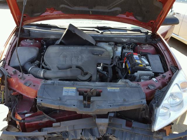 1G2ZF57B084244816 - 2008 PONTIAC G6 VALUE L RED photo 7