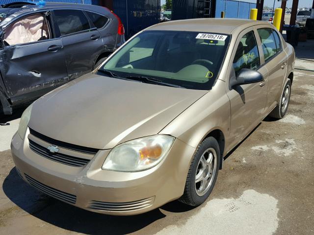 1G1AK55F867627305 - 2006 CHEVROLET COBALT LS BEIGE photo 2