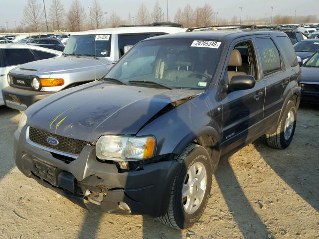 1FMCU03152KE11290 - 2002 FORD ESCAPE XLT GRAY photo 2