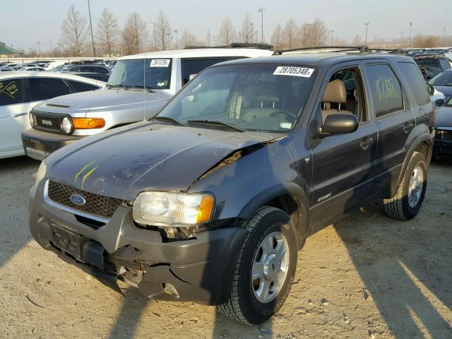 1FMCU03152KE11290 - 2002 FORD ESCAPE XLT GRAY photo 9