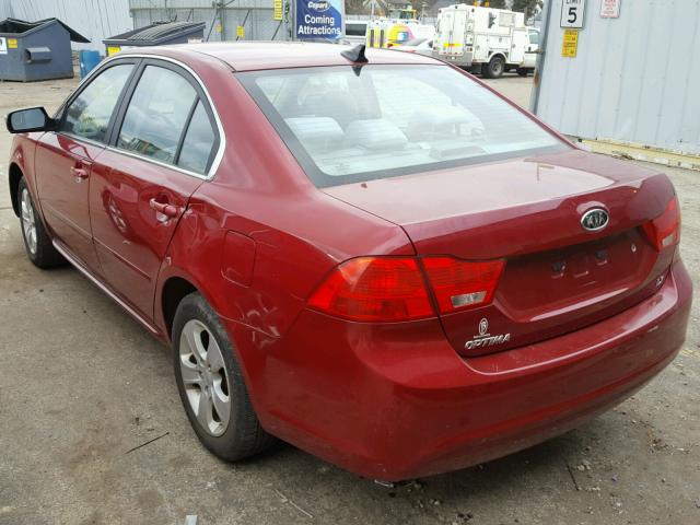 KNAGE228795353508 - 2009 KIA OPTIMA RED photo 3