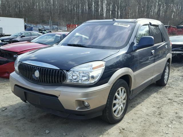 3G5DB03E25S525569 - 2005 BUICK RENDEZVOUS BLUE photo 2