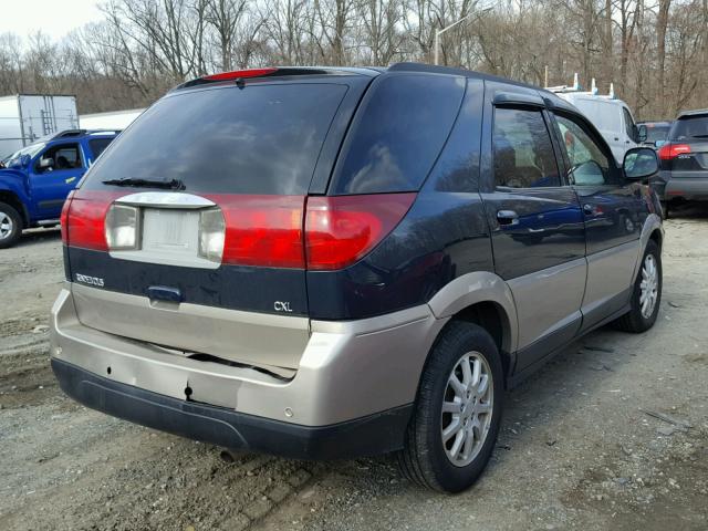 3G5DB03E25S525569 - 2005 BUICK RENDEZVOUS BLUE photo 4