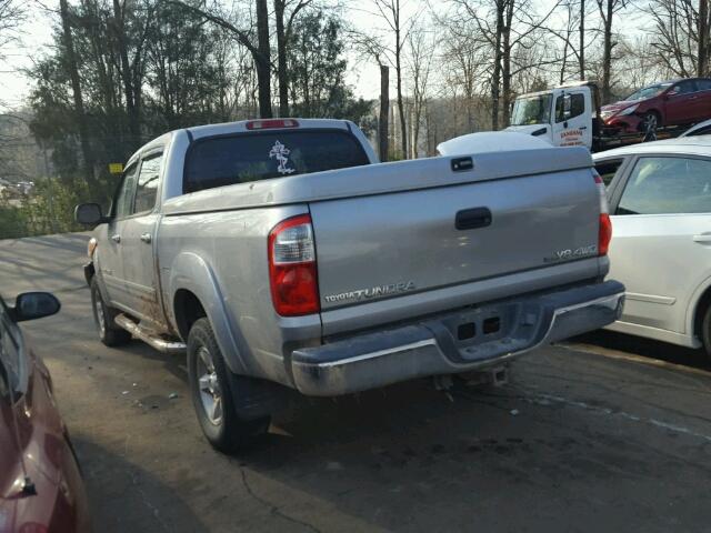 5TBDT44186S549768 - 2006 TOYOTA TUNDRA DOU SILVER photo 3