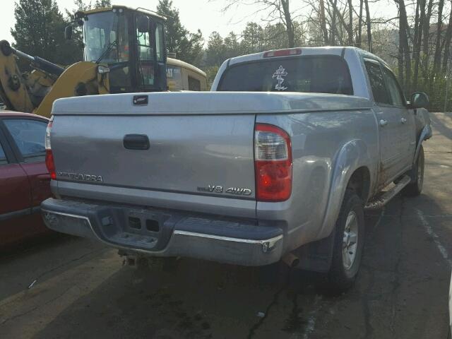 5TBDT44186S549768 - 2006 TOYOTA TUNDRA DOU SILVER photo 4