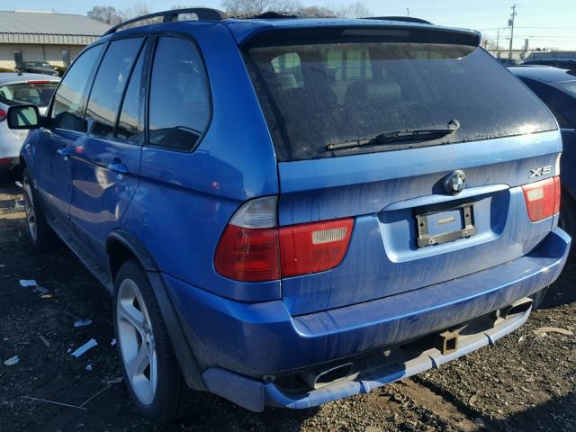 5UXFB93503LN80447 - 2003 BMW X5 4.6IS BLUE photo 3