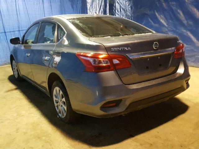 3N1AB7AP3JL623820 - 2018 NISSAN SENTRA S GRAY photo 3