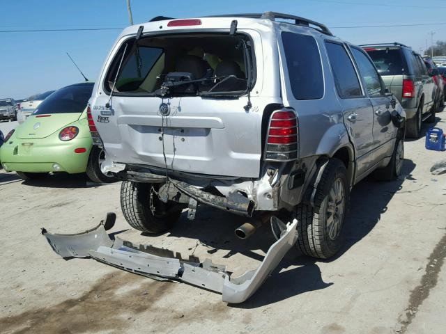 4M2CU87197KJ07166 - 2007 MERCURY MARINER PR SILVER photo 4
