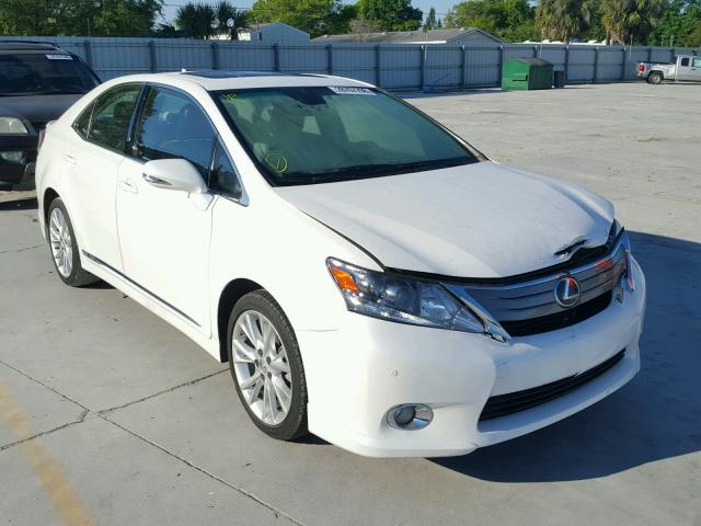 JTHBB1BA4A2033019 - 2010 LEXUS HS 250H WHITE photo 1