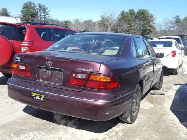 4T1BF18B4XU315949 - 1999 TOYOTA AVALON XL BURGUNDY photo 4