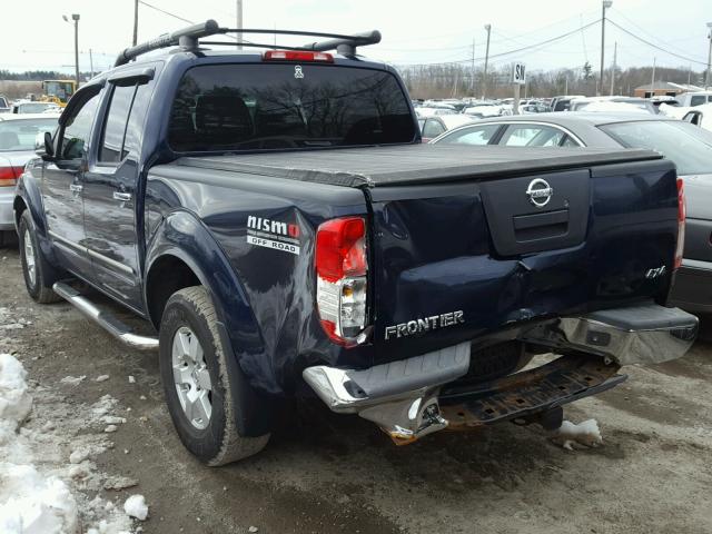 1N6AD07W77C413526 - 2007 NISSAN FRONTIER C BLUE photo 3