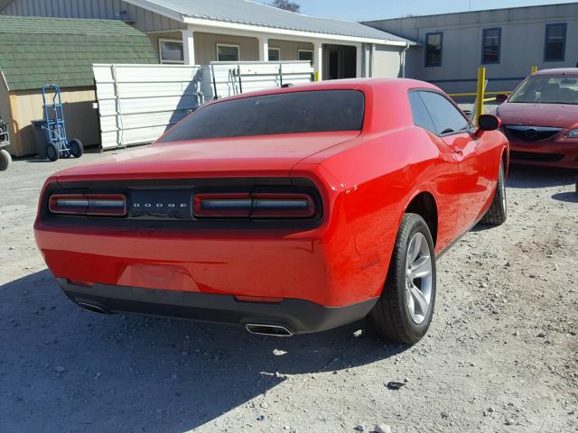 2C3CDZAG7GH158458 - 2016 DODGE CHALLENGER RED photo 4